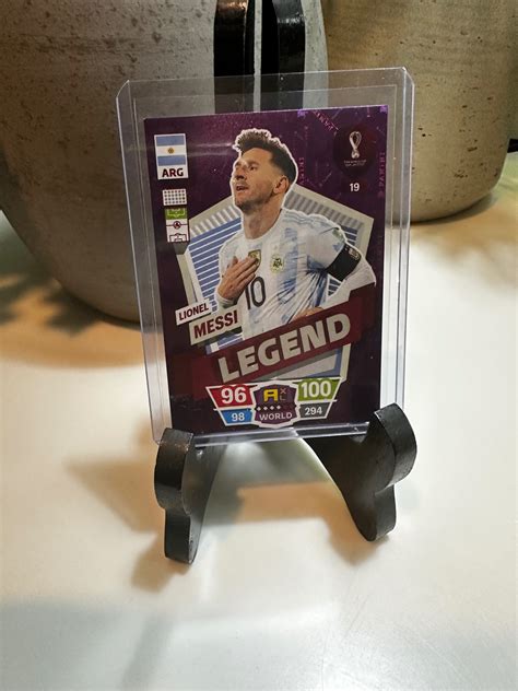 2022 Adrenalyn XL FIFA World Cup Qatar #19 Lionel Messi Legend ...