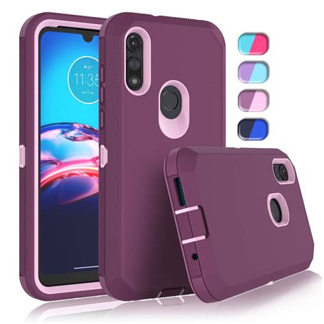 For Moto E 2020 Cases Sturdy Phone Case For Moto E7 Tekcoo Full Body Shockproof Protection