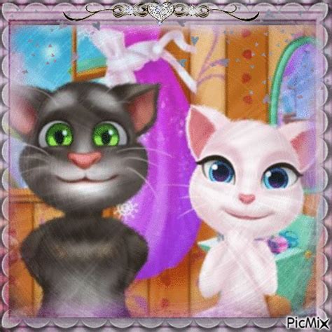 Talking Tom Et Andrea Free Animated  Picmix