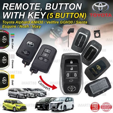 Toyota Alphard Vellfire Anh Noah Voxy Sienta Esquire Keyless Remote