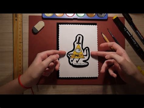 How to draw Bill Cipher Gentlemen Gravity Falls Как нарисовать Била