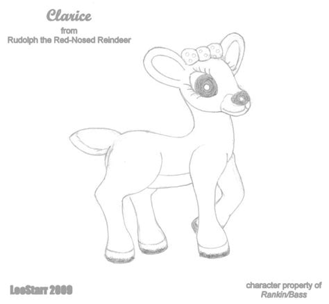 Clarice Reindeer Drawing