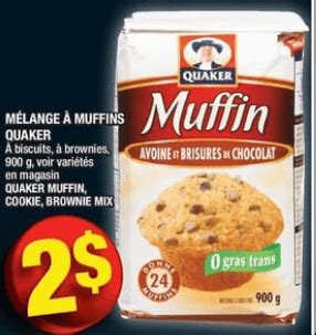 M Lange Muffins Quaker G Du Au Septembre