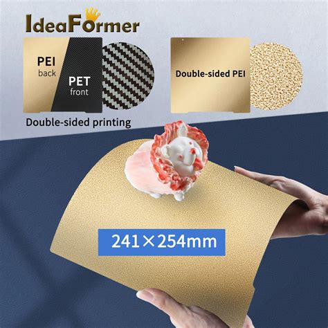 Ideaformer For Prusa I Mk S Double Side Textured Pei Carbon Fiber Pet