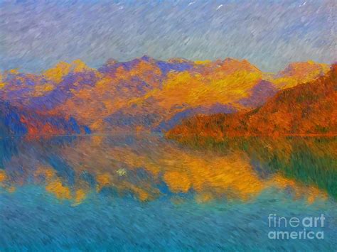 Mountain Reflections Painting By Joe Hall Fine Art America