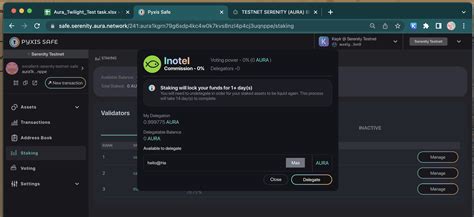 Aura Safe Staking Button Max Not Work Issue 222 Aura Nw Aura