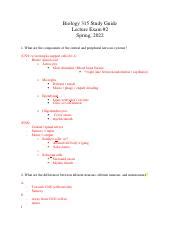 Biology Exam Study Guide Spring Pdf Biology Study