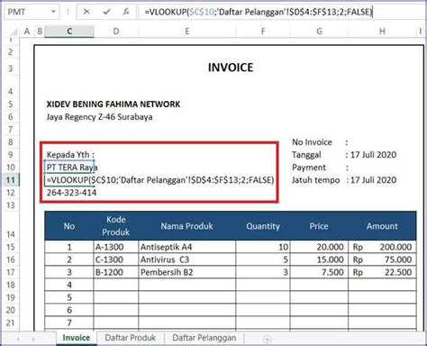 Cara Membuat Invoice Di Excel Mama Baca Riset