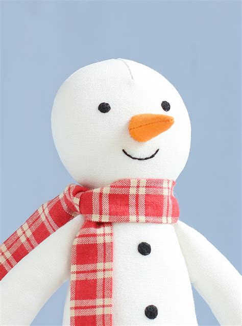 Pdf Gingerbread Man Snowman Sewing Pattern Rag Doll Etsy