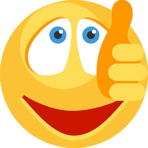 Smiley Face Emoticons Thumbs Up