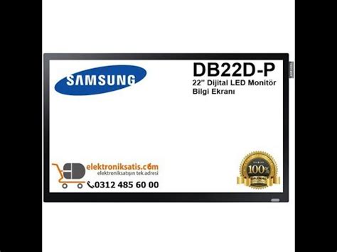 Samsung DB22D P 22 Dijital LED Monitör Bilgi Ekranı YouTube