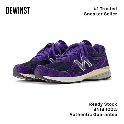 Jual New Balance 990V4 MiUSA Teddy Santis Plum Purple BNIB RESMI