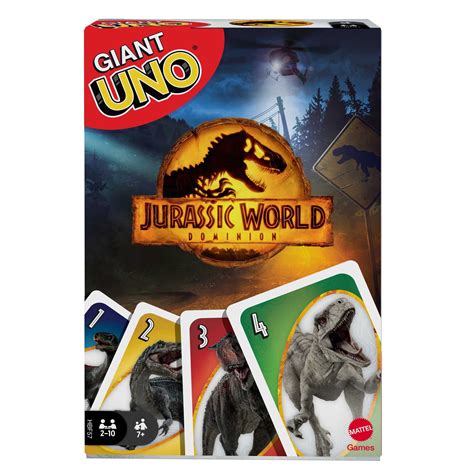 Mattel Giant UNO Jurassic World Card Game 4 78 Free S H W Walmart