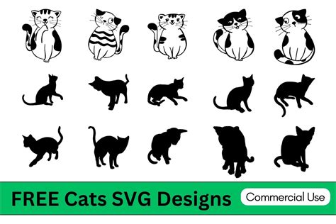 Cat Templates Free Stencils Printables Cliparts And Silhouettes