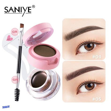 Cod Y Caliente Saniye En Doble Capa Impermeable Polvo Para Cejas