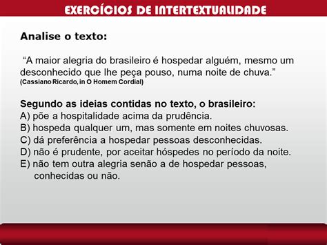 Exercicios Resolvidos Sobre Texto Literário E Não Literário Texto Exemplo