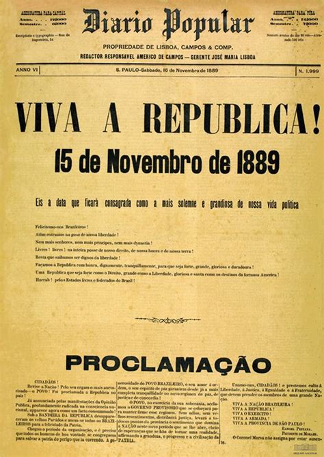 15 De Novembro A Celebração Sem Entusiasmo Da República Brasileira