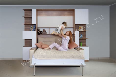 Купить шкаф-кровать с диваном "Дина" в Екатеринбурге за 89000