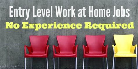 How To Find Online Entry Level Work From Home Jobs No Experience