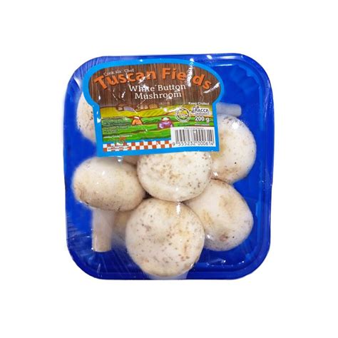 Fresh White Button Mushroom 200g By Tuscan Fields Lazada Ph