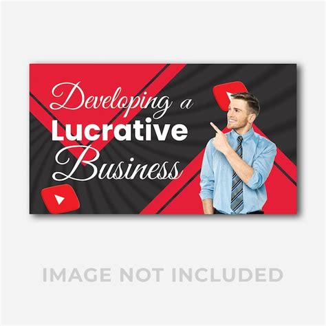 Premium Vector Modern Vector Business Youtube Thumbnail Design Template