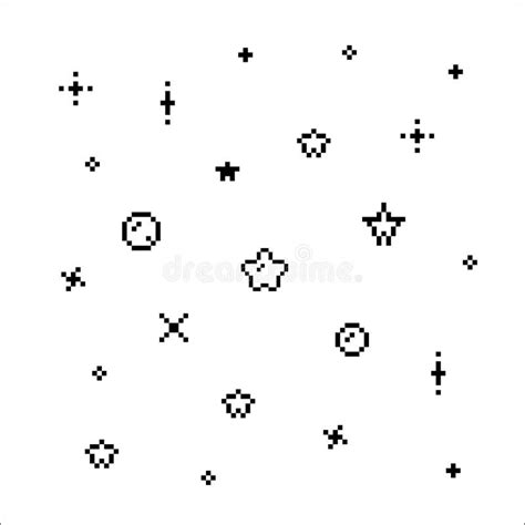 Adorable Star Sparkling Pixel Brightglitter Sparkles Starry Sky