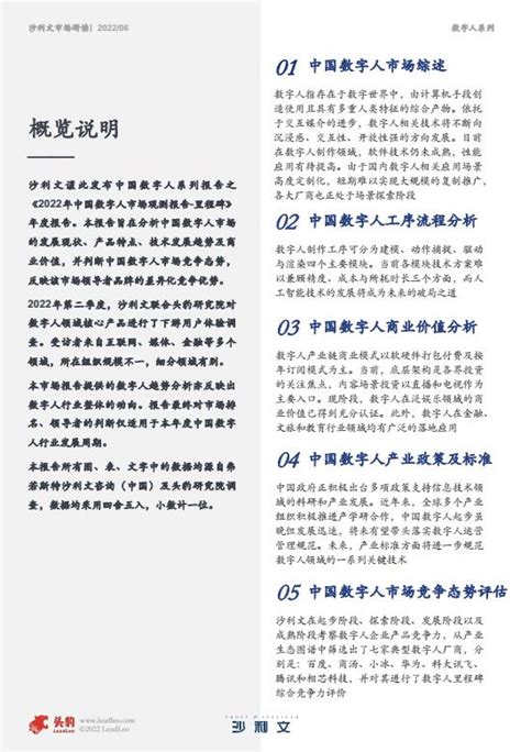 【15388a】2022年中国数字人市场观测报告—里程碑21页 报告制造者