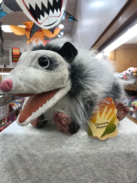 Folkmanis Opossum Puppet 24” Sausalito Ferry Co