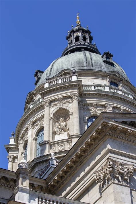 Dome of Saint Stephen`s Basilica in Budapest, Hungary Stock Image ...