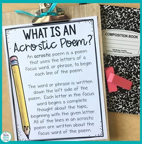 Acrostic Poem Examples