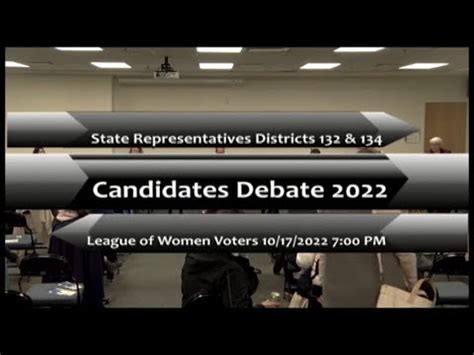 League Of Women Voters Candidates Debate For State Office 10 18 2022