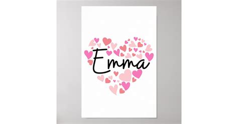 I Love Emma Poster Zazzle