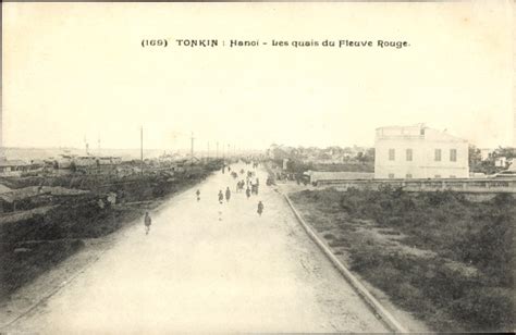 Ansichtskarte Postkarte Hanoi Tonkin Vietnam Les Quais Akpool De