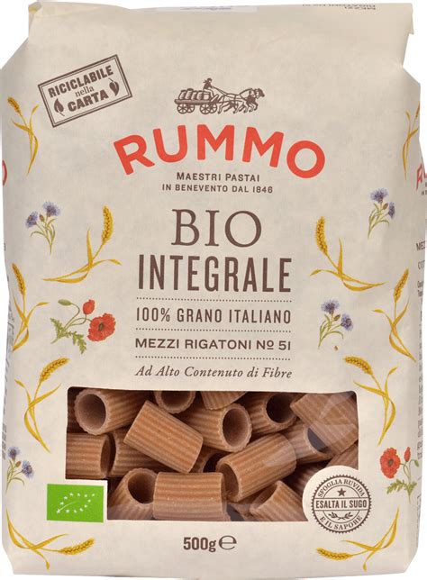 Rummo Nudeln Rigatoni Aus Weizen Vollkorn No 51 500 G Dauerhaft