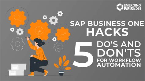 SAP Business One Hacks 5 Do S And Don Ts For Workflow Automation