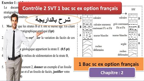 Contrôle 2 Svt 1 Bac Sciences Expérimentales Option Français شرح