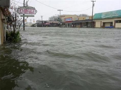 Flooding In Long Beach Island Due To Hurricane Sandy Long Beach