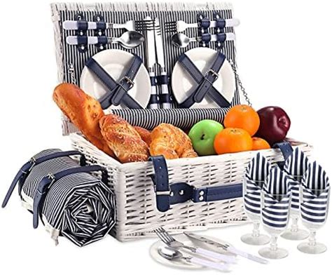 Amazon Picnic Basket For Person Wicker Picnic Hamper With