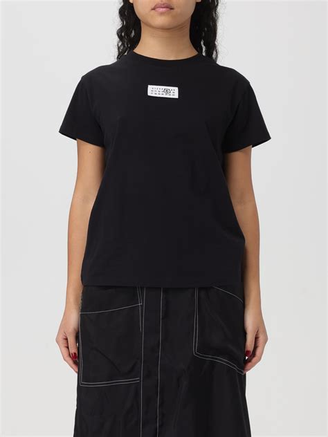 Mm6 Maison Margiela T Shirt Woman Black Mm6 Maison Margiela T