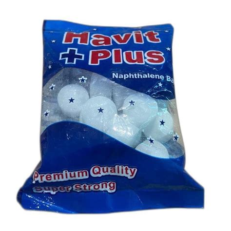 Round White Habit Plus Naphthalene Balls For Cupboard Packaging Size