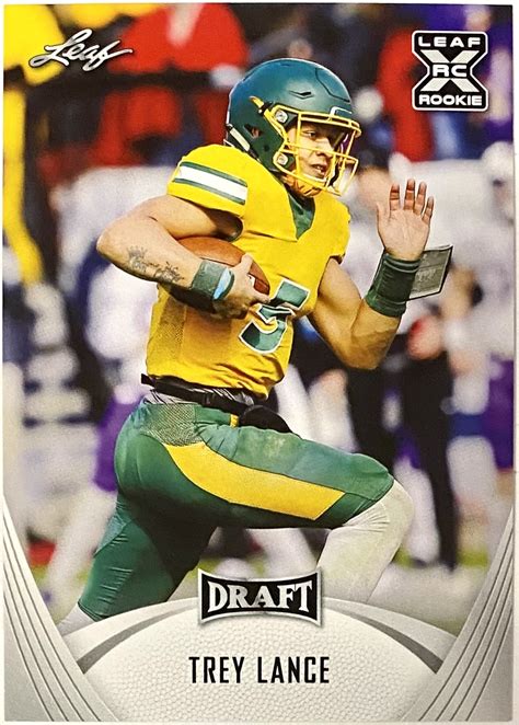 Trey Lance 2021 Leaf Draft North Dakota State Bison Football Rookie ...