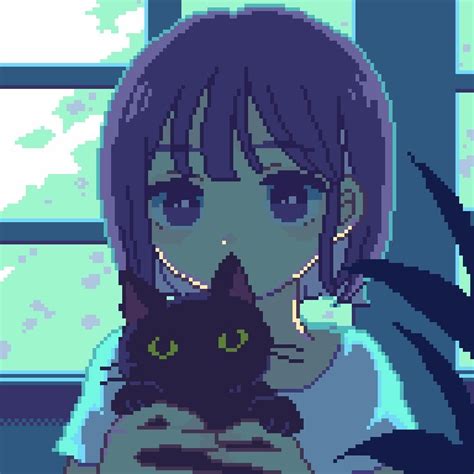 Pin By Mitski On Pfp Anime Pixel Art Pixel Art Characters Pixel Art