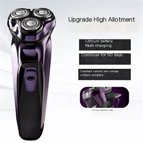 Mens Electric Shaver Washable Rotating Shaver With Blade 3d Rotating