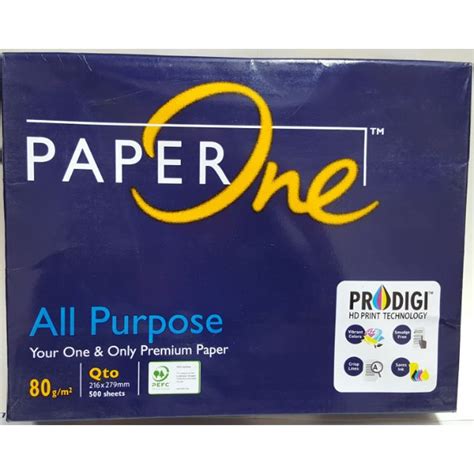 Paper One 80gsm Paper One Copy 24 Sold Per Ream Shopee Philippines