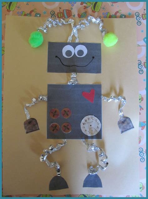 Robots Robots For Kids Art For Kids Crafts For Kids Arts And Crafts