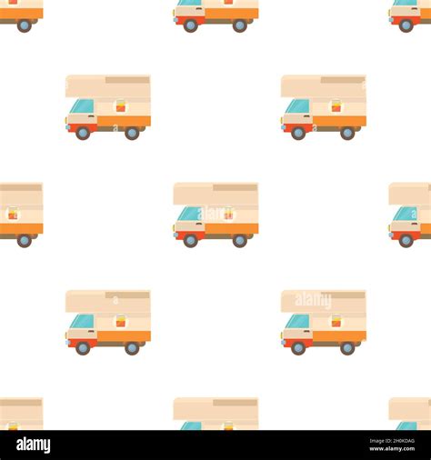 Street food truck pattern seamless background texture repeat wallpaper ...