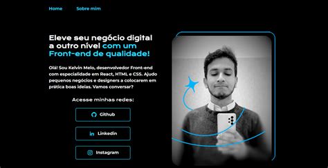 Github Kelvinmelo Site Portfolio Agregador De Links Meu Primeiro