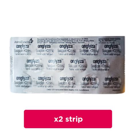 Onglyza 5 Mg 2 Strip 14 Tabletstrip Obat Rutin Kegunaan Efek