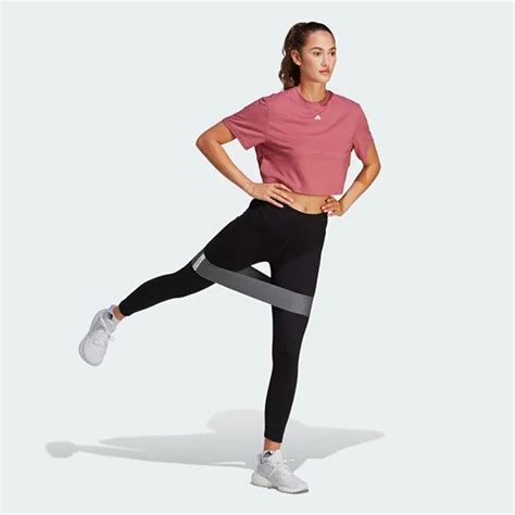 Áo Thun Thể Thao Nữ Adidas Studio Tshirt IB Màu Hồng Nude Size XS Vua Hàng Hiệu