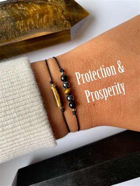 Protection Bracelet Triple Threat Bracelet Set 14kt Gold Prosperity